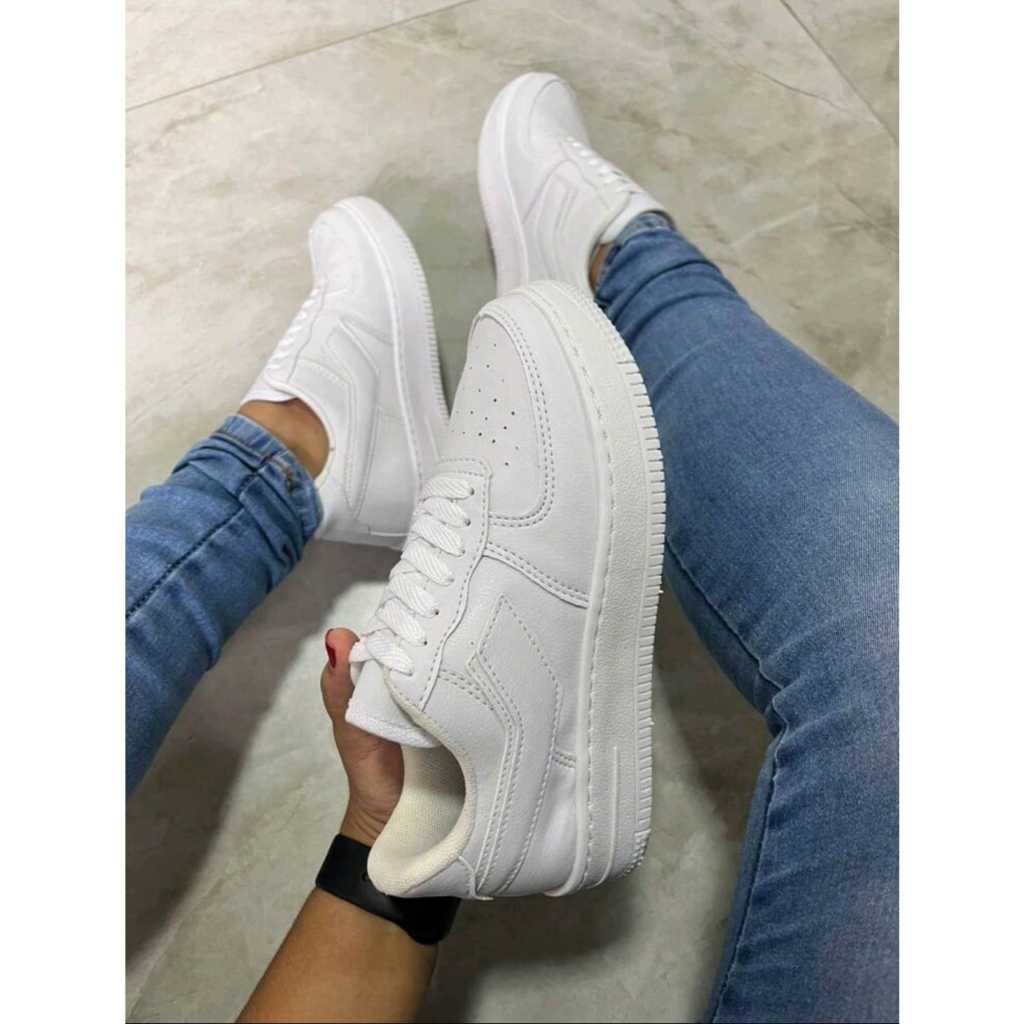 Tênis Branco Casual Leve e Confortável AIR Envio Imediato Promoção