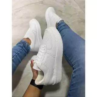 Tênis Branco Casual Leve e Confortável AIR Envio Imediato Promoção