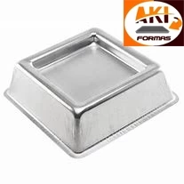 FORMA BALLERINE QUADRADA 18X18X4,5 DE ALUMINIO PARA ALTA TEMPERATURA COM NOTA FISCAL CODIGO 3407