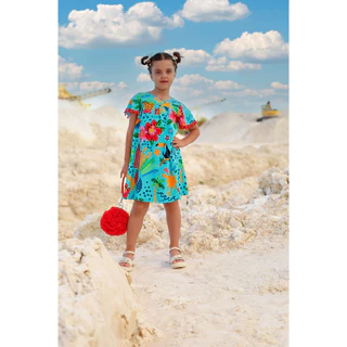 Vestido Brasilidades Pompom verde