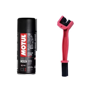 Lubrificante C2 Plus Chain Lube Motul + Escova De Corrente