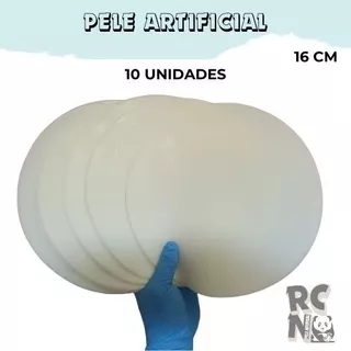Kit pacote Pele artificial para treino tattoo tatuagem 16cm, pacote com 10 unidades para treino tatuagem e micropigmentação