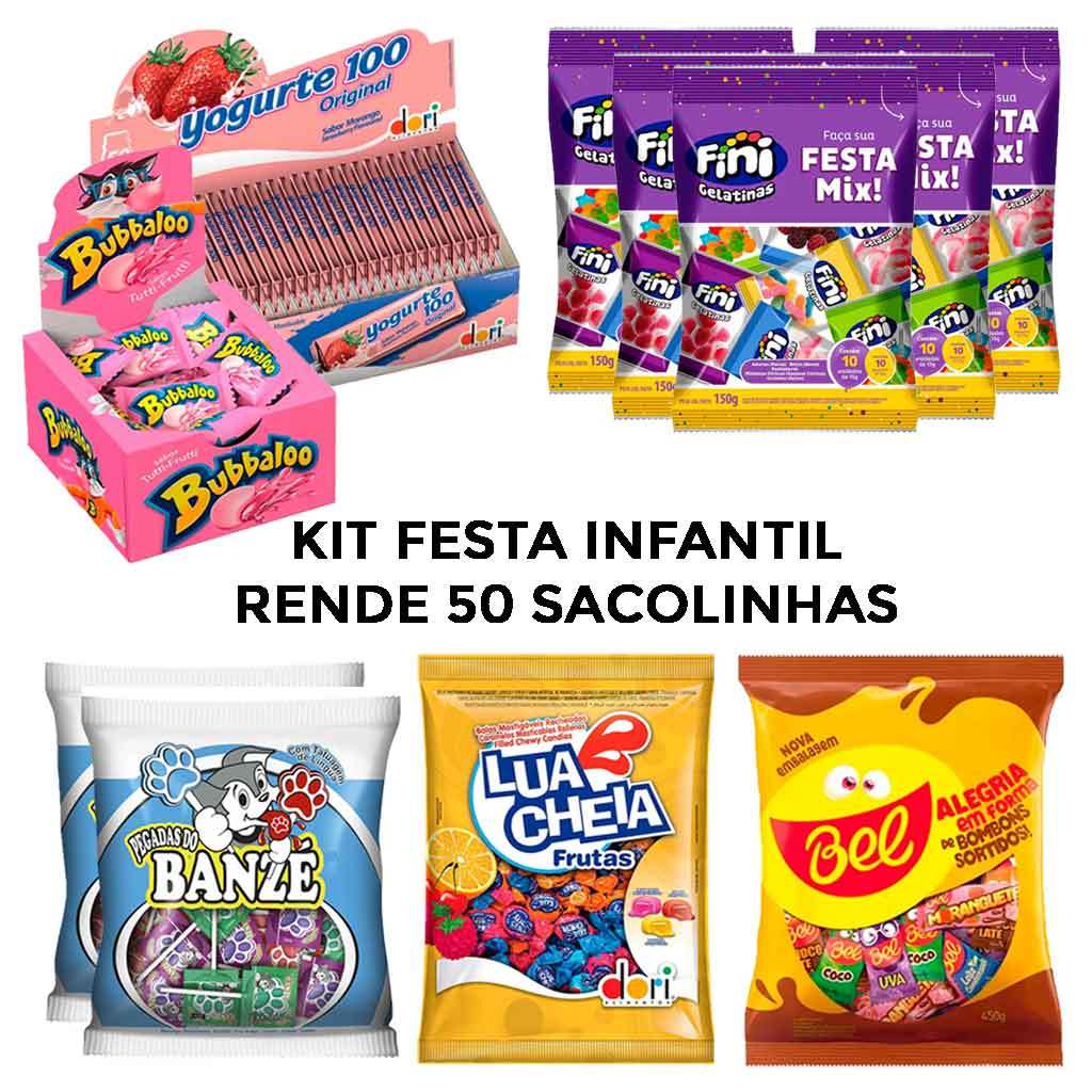 Kit Doces Sortidos Aniversário Infantil - Lembrancinhas de Festa ...