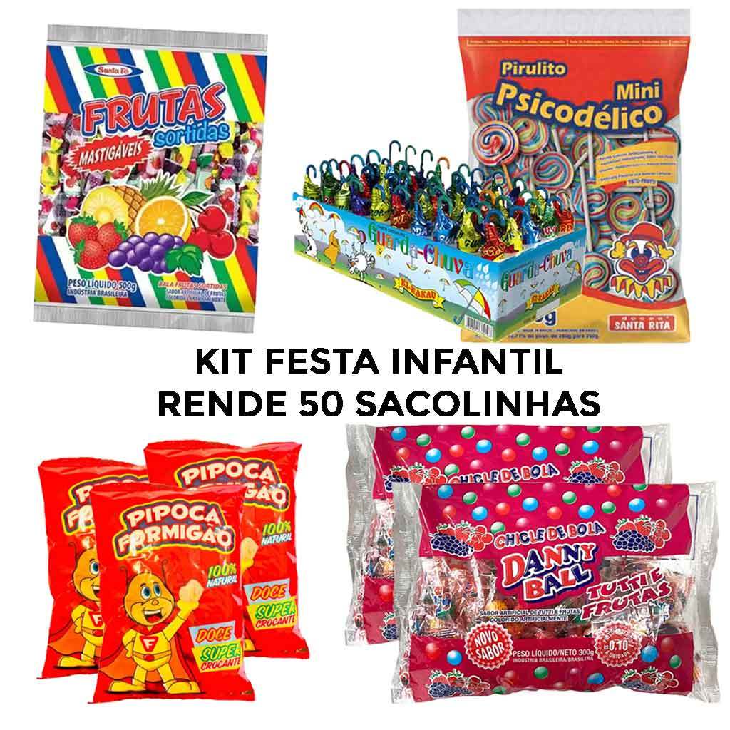 Kit Doces Sortidos Aniversário Infantil - Lembrancinhas com Pipoca para ...
