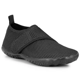 Sapatilha Aquatica de Tela e Velcro Preto