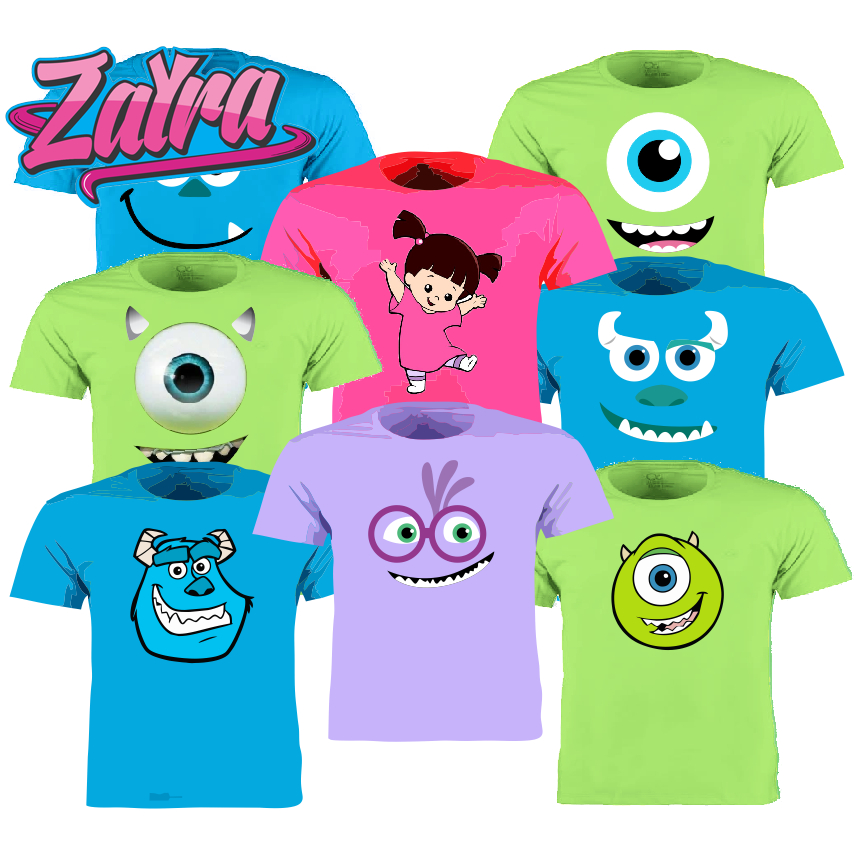 Camiseta Personagens Monstros SA Parte 1 | Shopee Brasil