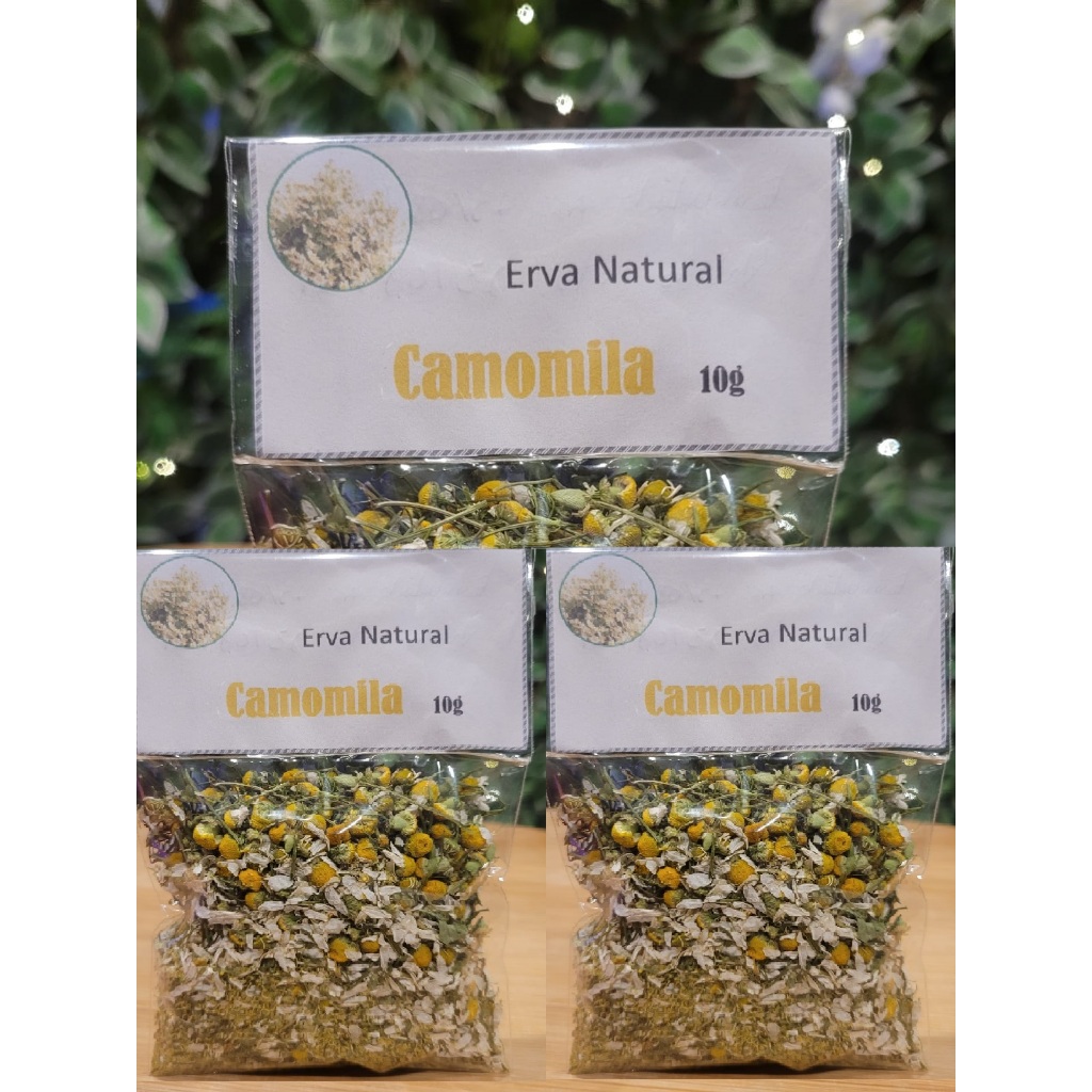 Camomila - Erva natural 3 Pacotes