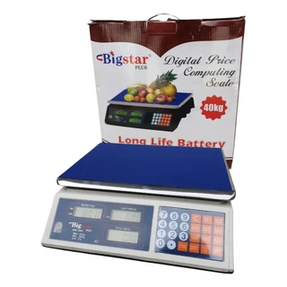 Balança digital comercial Alta precisão 40 kg Sistema economia de energia