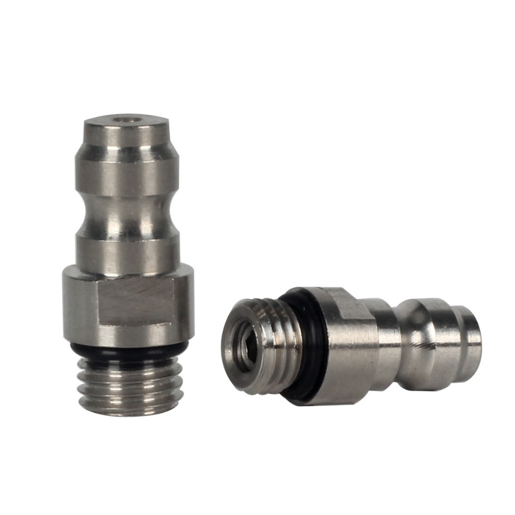 Way Foster Kit Raccordo Rapido Maschio 8 Mm In Acciaio Inox | Per Valvole 1/8 NPT BSPP M10 M8 | Pressione 300 Bar (4500 PSI) Per Riempimento Aria