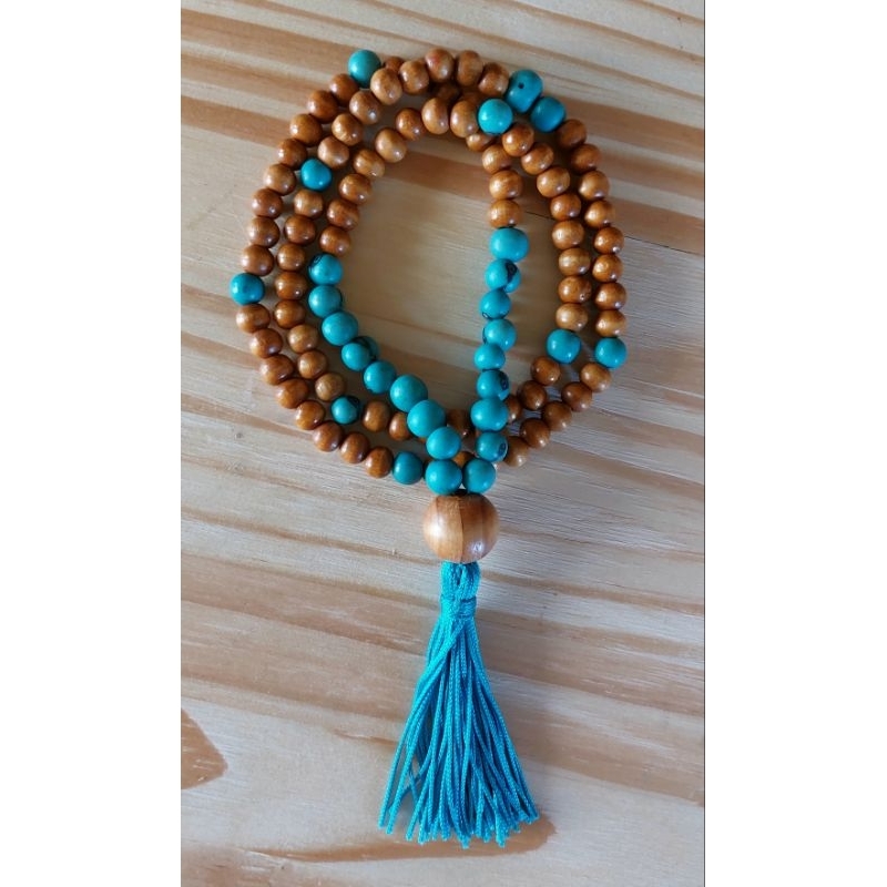 Japamala 108 Madeira com semente de açaí