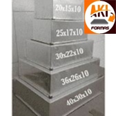 FORMA RETANGULAR DE ALUMINIO KIT COM //5 PÇS  MEIDA 20X15//2