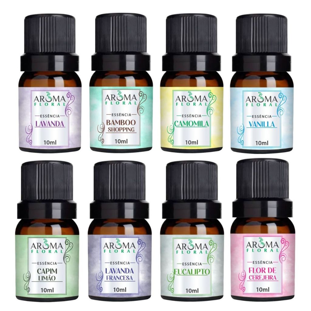 5X Kit Essências Para Aromatizador de Ambiente e Difusor Elétrico ...