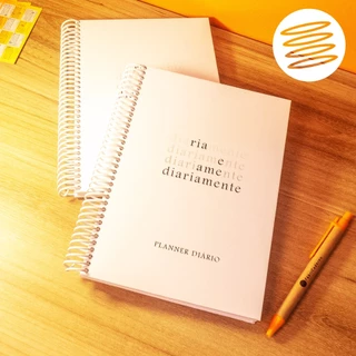 Planner Diário Permanente Não Datado Capa Dura 15x21cm | Diariamente | FábriCaderno