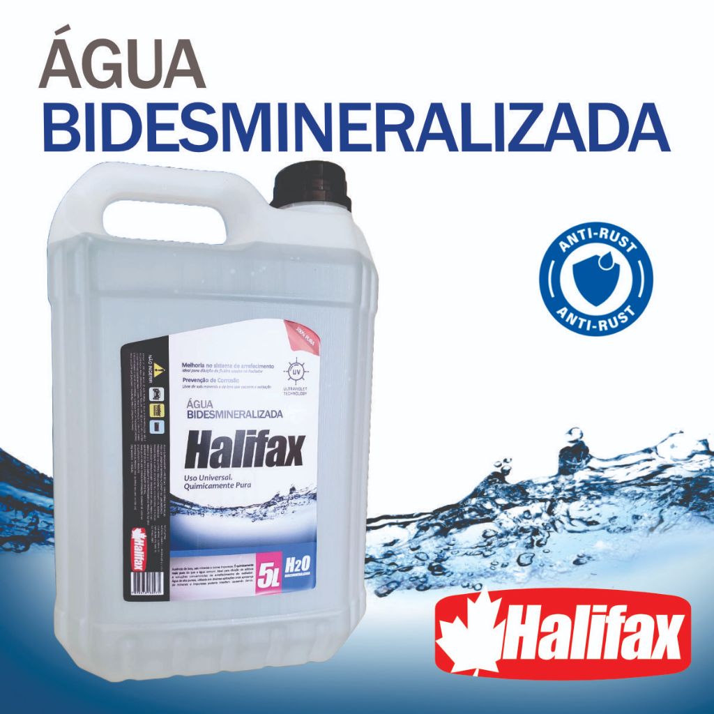 Água desmineralizada para carros, para usar em bateria e radiador automotivo. Produto com laudo.