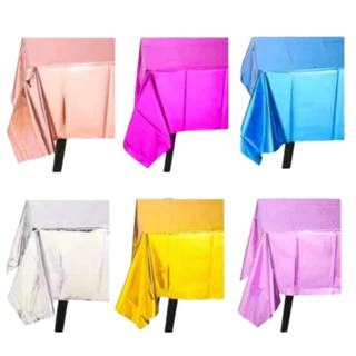 Kit 10 Toalha de Mesa Metalizada Decoração Festa 78x78cm