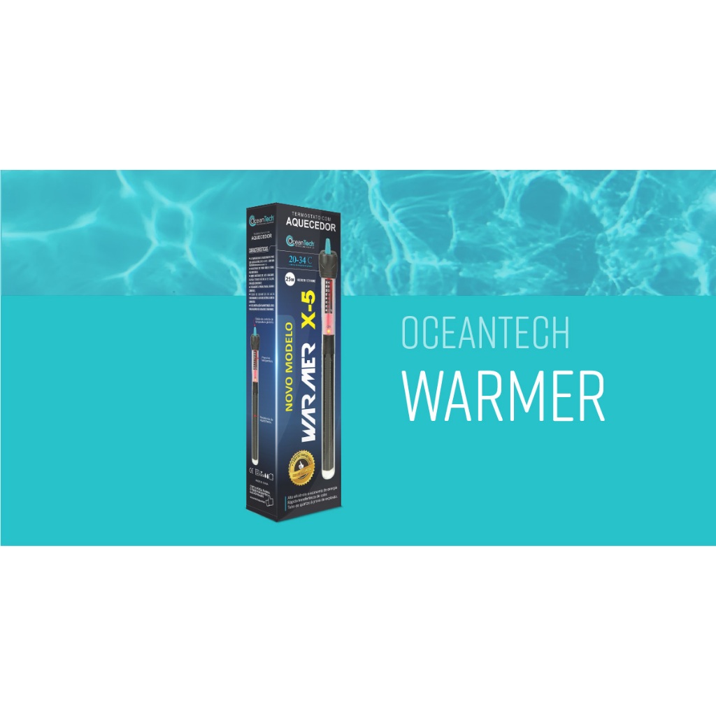 Ocean Tech Termostato Com Aquecedor Warmer X-5 100w 50W 200W 500W 300W 110v 220V OceanTech
