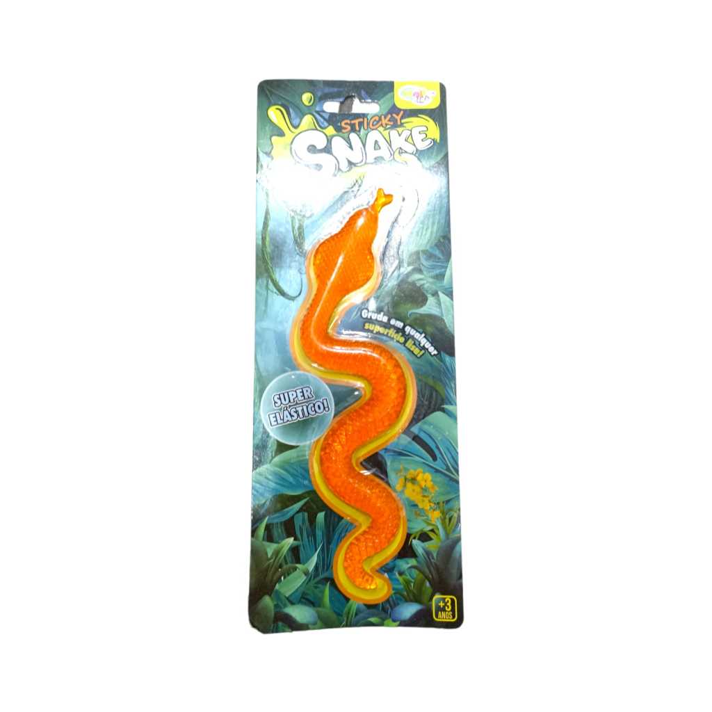 Cobra Gruda Gruda Sensorial Snake Sticky Super Elástica Shopee