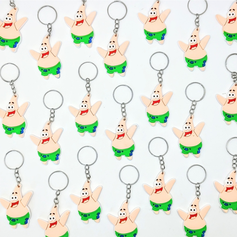 Lembrancinha Aniversário Patrick Bob Esponja 10un Chaveiro