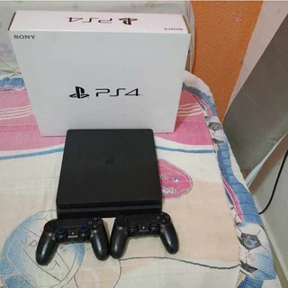 Ps4 Slim 1TB + 2 controles + 150 jogos