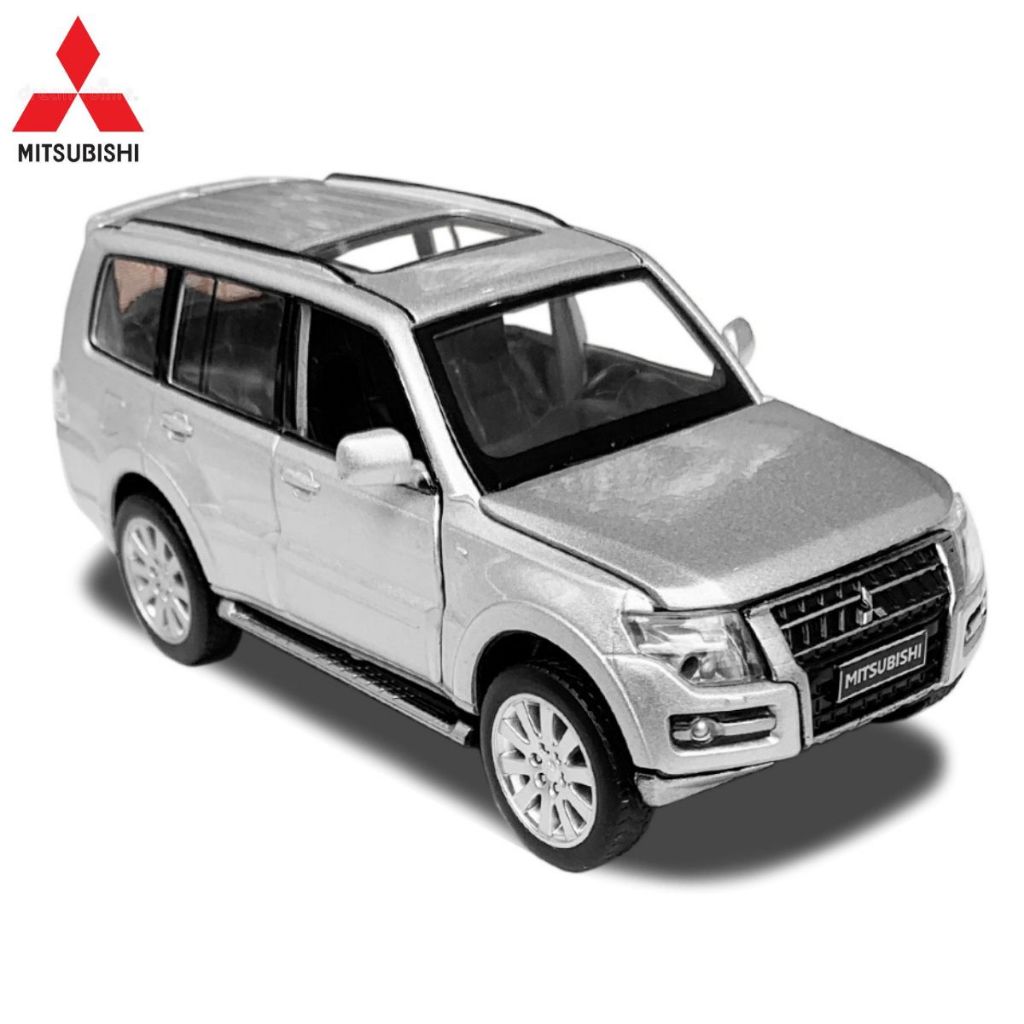 Miniatura Carrinho de Coleção de Ferro Mitsubishi Pajero 4WD Turbo