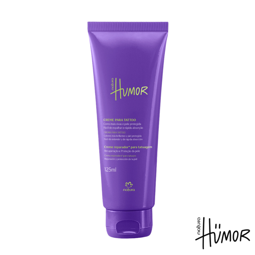 Creme Hidratante Corporal Reparador para Tatuagem Natura Humor - 125 ml ...