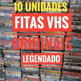 LOTE COM 10 FITAS VHS (LEGENDADO) - ALEATÓRIO