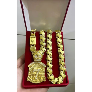 cordão corrente de moeda antiga friso x 12mm pingente 7