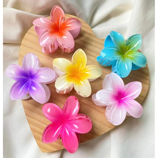 Kit 3/6/12 8cm Grampos piranhas De Cabelo Flor De Feriado De Praia Barrettes