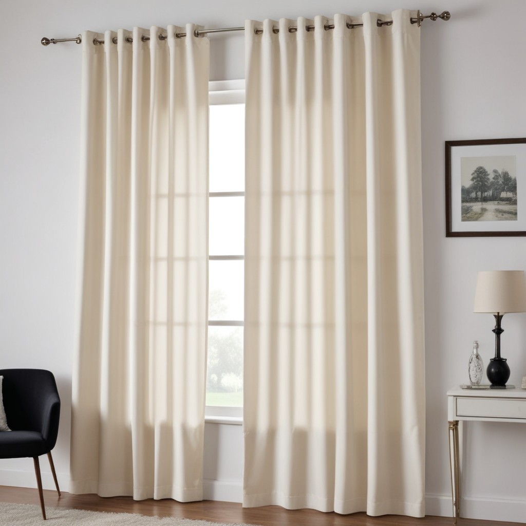 Cortina Sala e Quarto Lisa Bege - 300x280 / 300x250 / 300x230