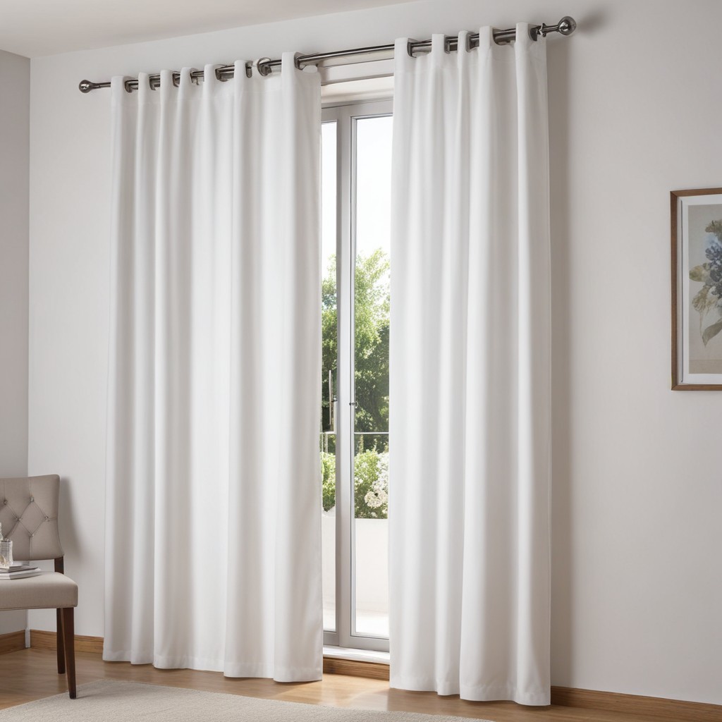 Cortina Sala e Quarto Lisa Branca - 300x280 / 300x250 / 300x230