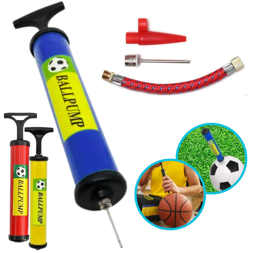 Bomba De Ar Manual Para Encher Bola Futebol Vôlei Basquete Pneu com ...
