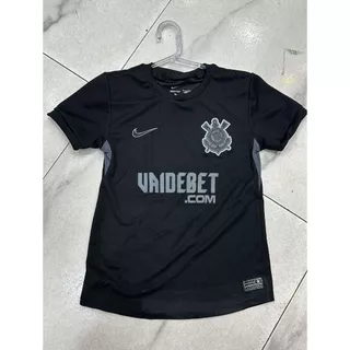 Camisa camiseta Black Corinthians preta lançamento 2024 infantil/Feminina (envio Imediato)