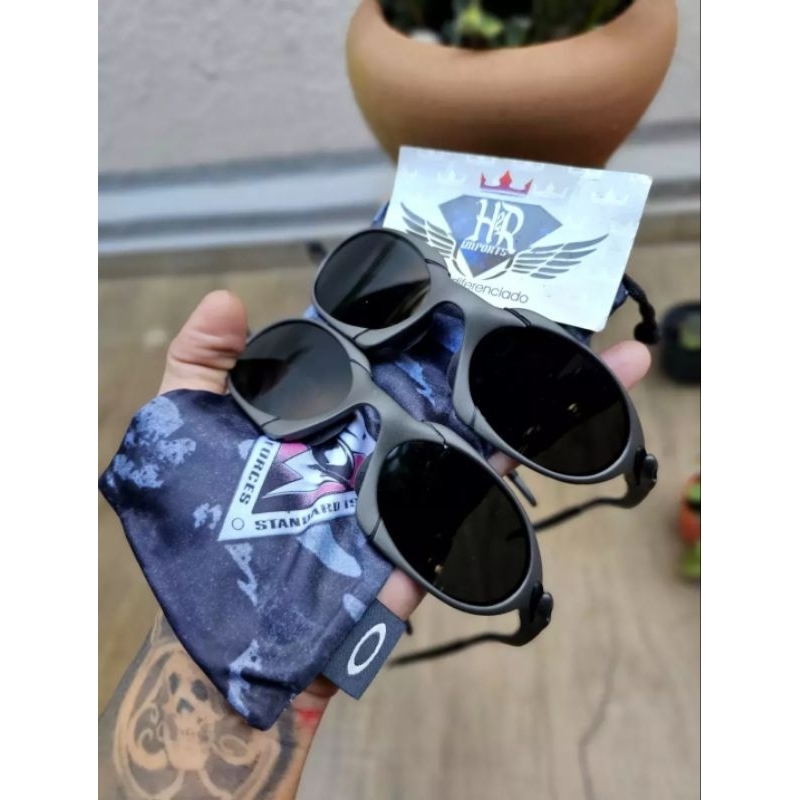 oculos de sol romeo 01 xmetal lente black/verde/ruby