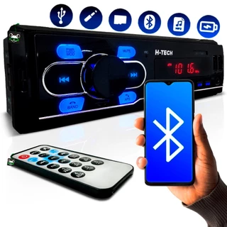 Rádio Automotivo Mp3 Player 1 Din Sd Bluetooth 2 Entradas USB