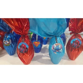 ovo da pascoa de chocolate com SURPRESA todos os temas infantil 350g