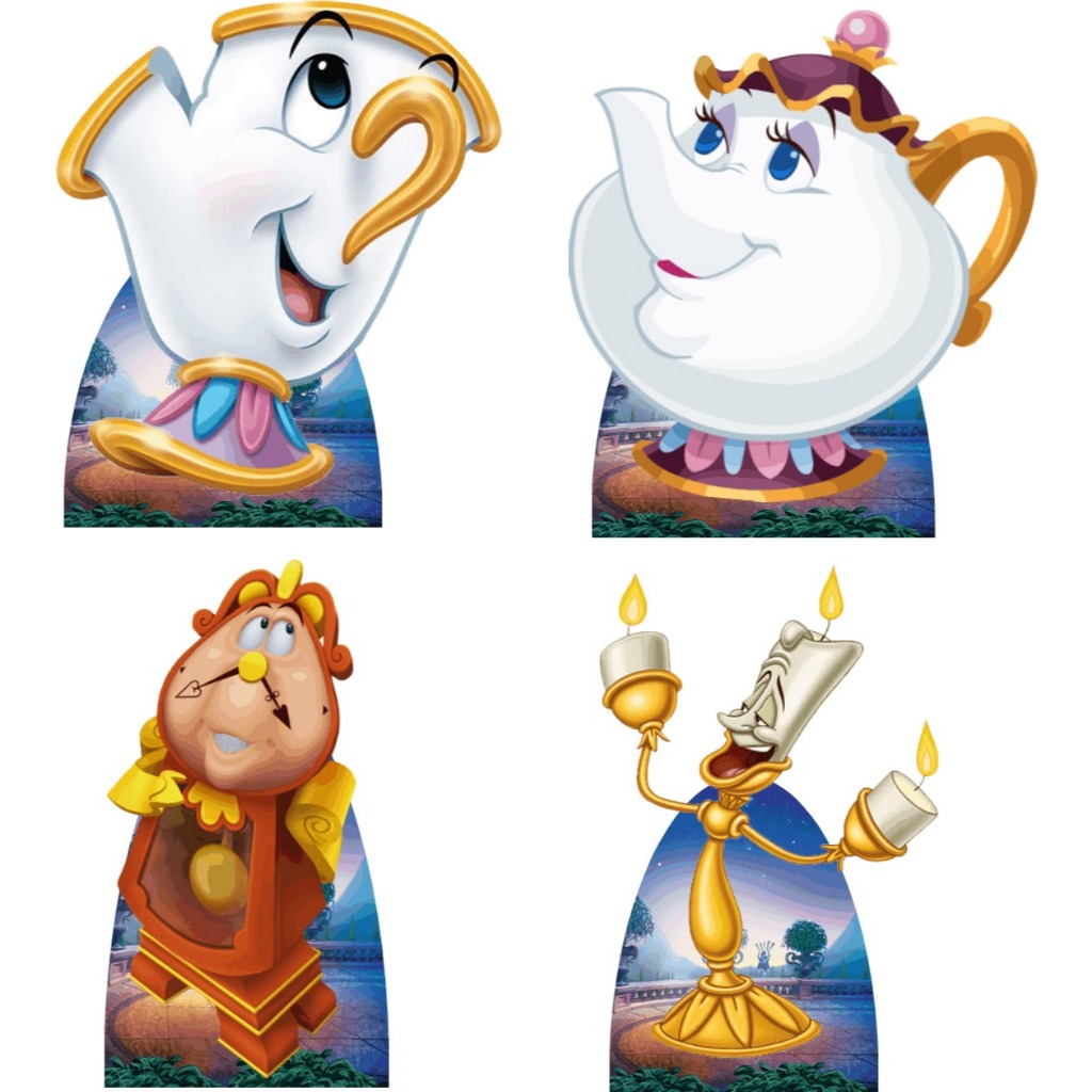 DISPLAY MDF A BELA E A FERA PERSONAGENS 4 DE 20CM | Shopee Brasil