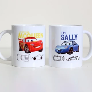 Conjunto 2 Canecas Carros McQueen & Sally - Presente Dia dos Namorados