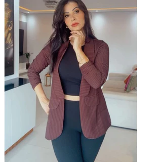 Blazer de alfaiataria Risca de Giz