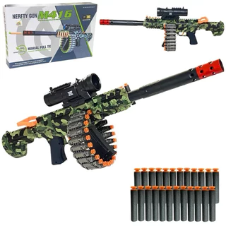 brinquedo Nerf dardo encapsulado M416 Lança Dardos Camuflada