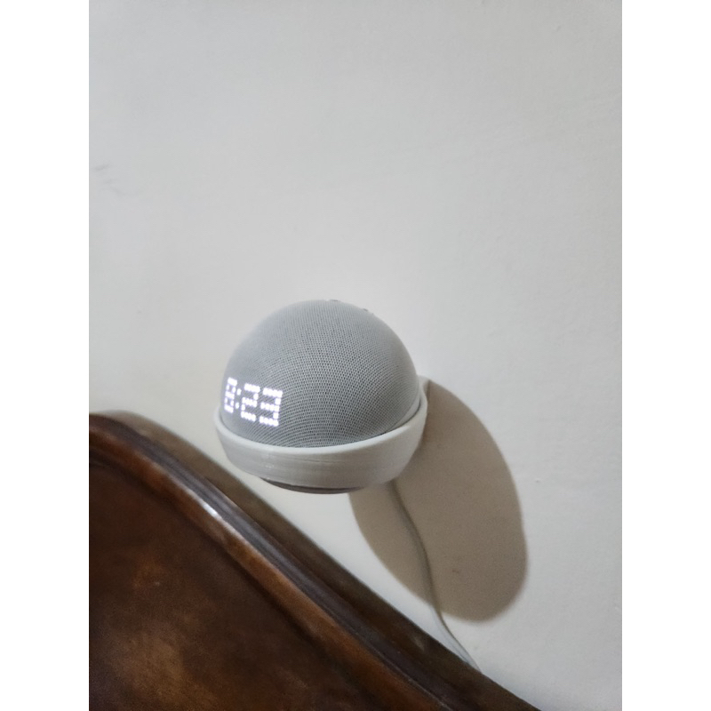 Splin Staffa Da Soffitto Per Echo Dot 5 E 4 | Modello Classico Bianco, Montaggio Semplice E Finitura Metallica