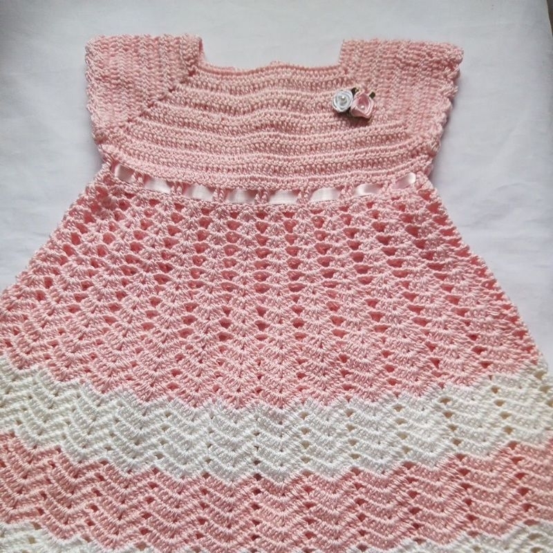 Vestido de Croche Para bebês de Roupa, enxoval, bebê,  menina