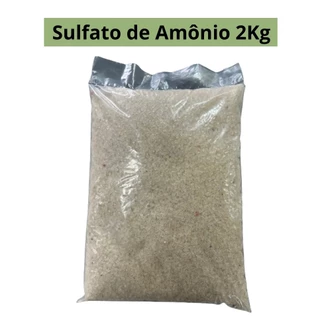 Fertilizante Sulfato de Amônio 2Kg Adubo 100% Solúvel