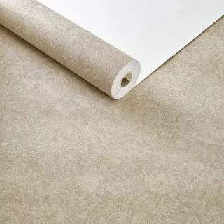 5 Metros Papel de Parede Efeito Textura Bege Adesivo Para Parede e Envelopa Móveis