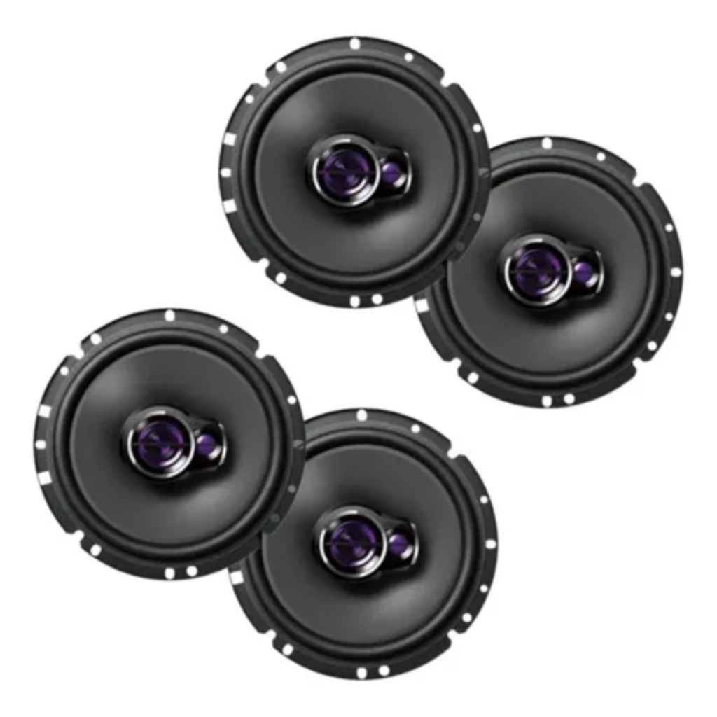 2 Pares Alto Falante Pioneer Ts-1760br 6 Polegadas Triaxial
