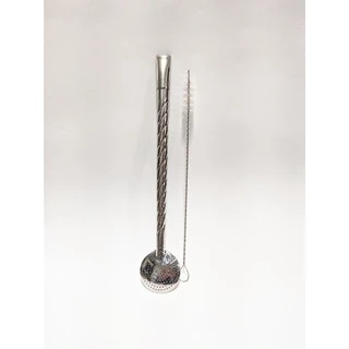 Bomba de chimarrão tereré inox torcida