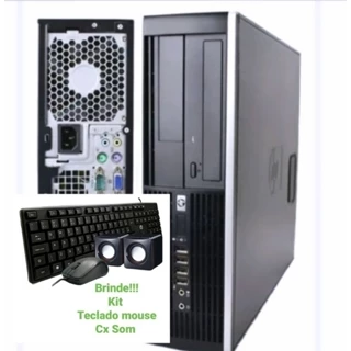 computador HP core i5 com kit teclado mouse e cabo de força e caixas de som