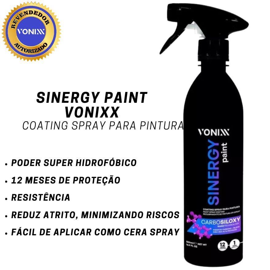 SINERGY PAINT COATING SPRAY PROTEÇÃO PARA PINTURA 500ML VONIXX | Shopee ...