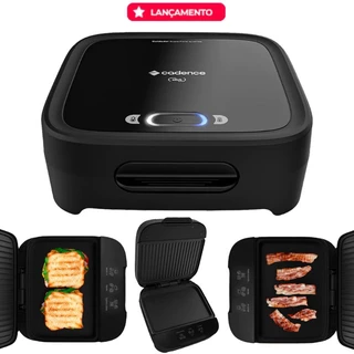 Sanduicheira Click Cadence Misteira Grill Hambúrguer Omeleteira San400 Antiaderente Lançamento 750W 220v
