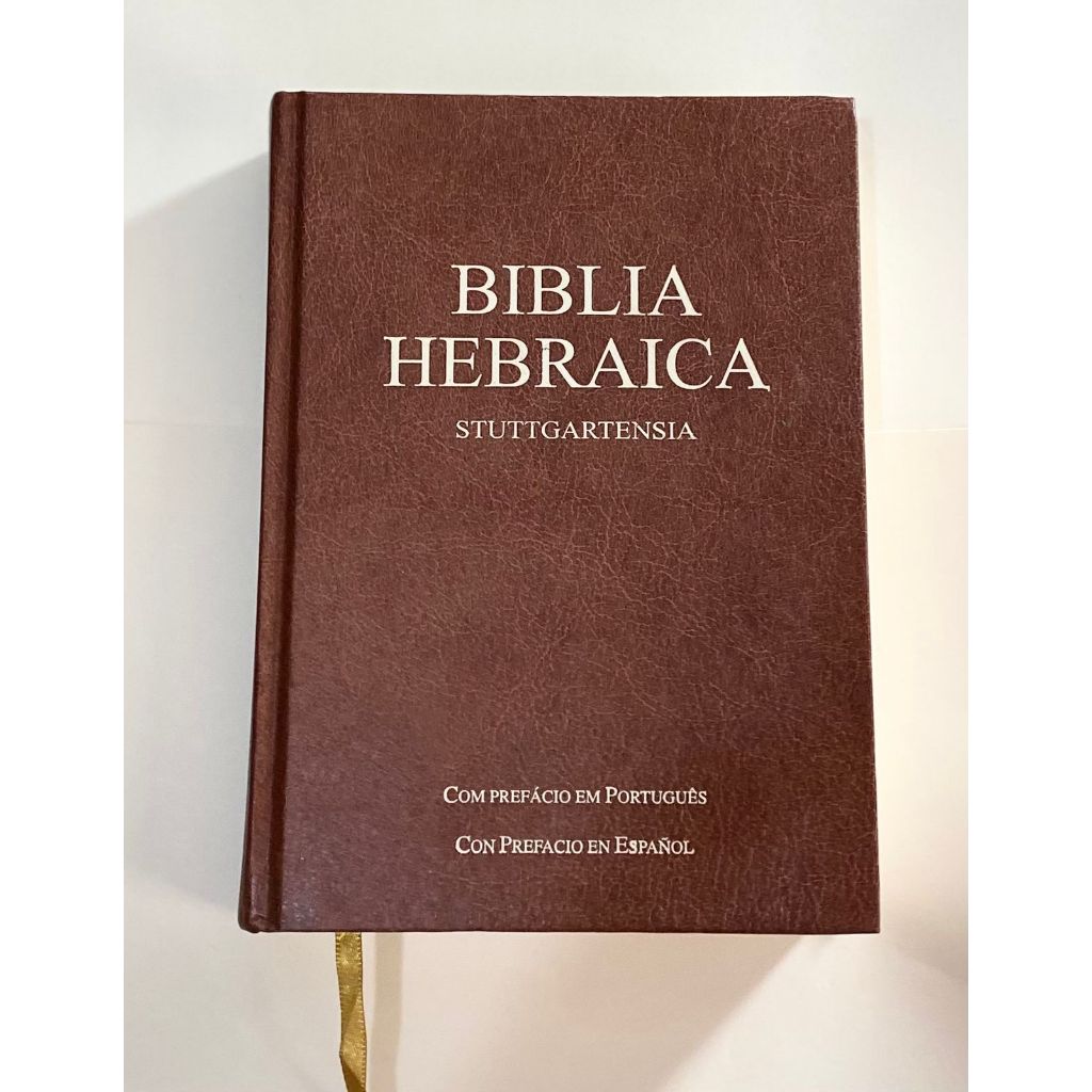 Bíblia Hebraica Stuttgartensia com Prefácio em Português, Espanhol ...