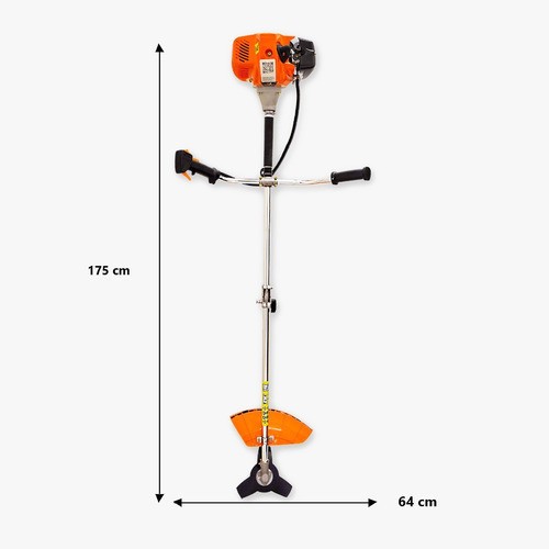 Roçadeira Profissional A Gasolina 65cc 3.2hp Nakasaki 3 em 1